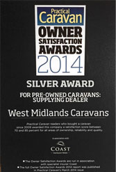 Westmidland Caravans awards 2014